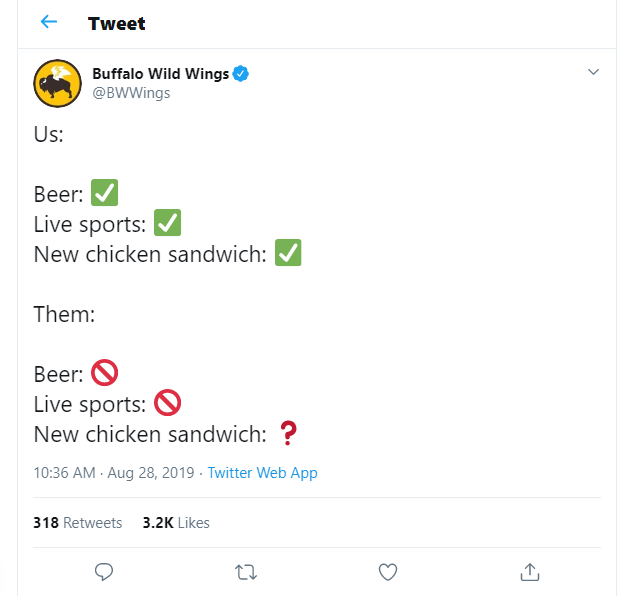 2019-08-29 16_28_25-(20) Buffalo Wild Wings on Twitter_ _Us_ Beer_ ✅ Live sports_ ✅ New chicken sand